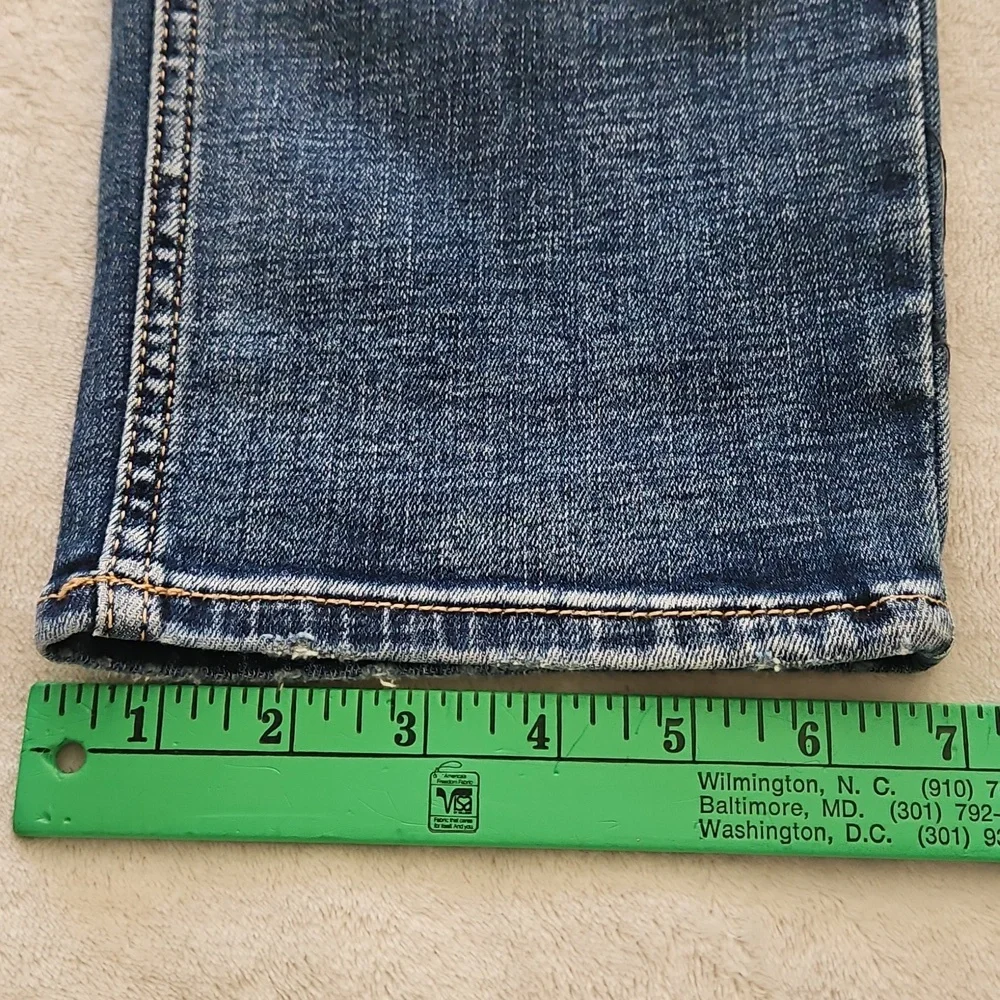 NEW Mens Silver Risto Athletic Fit Skinny Leg Max Flex Jeans: Indigo: 38x32